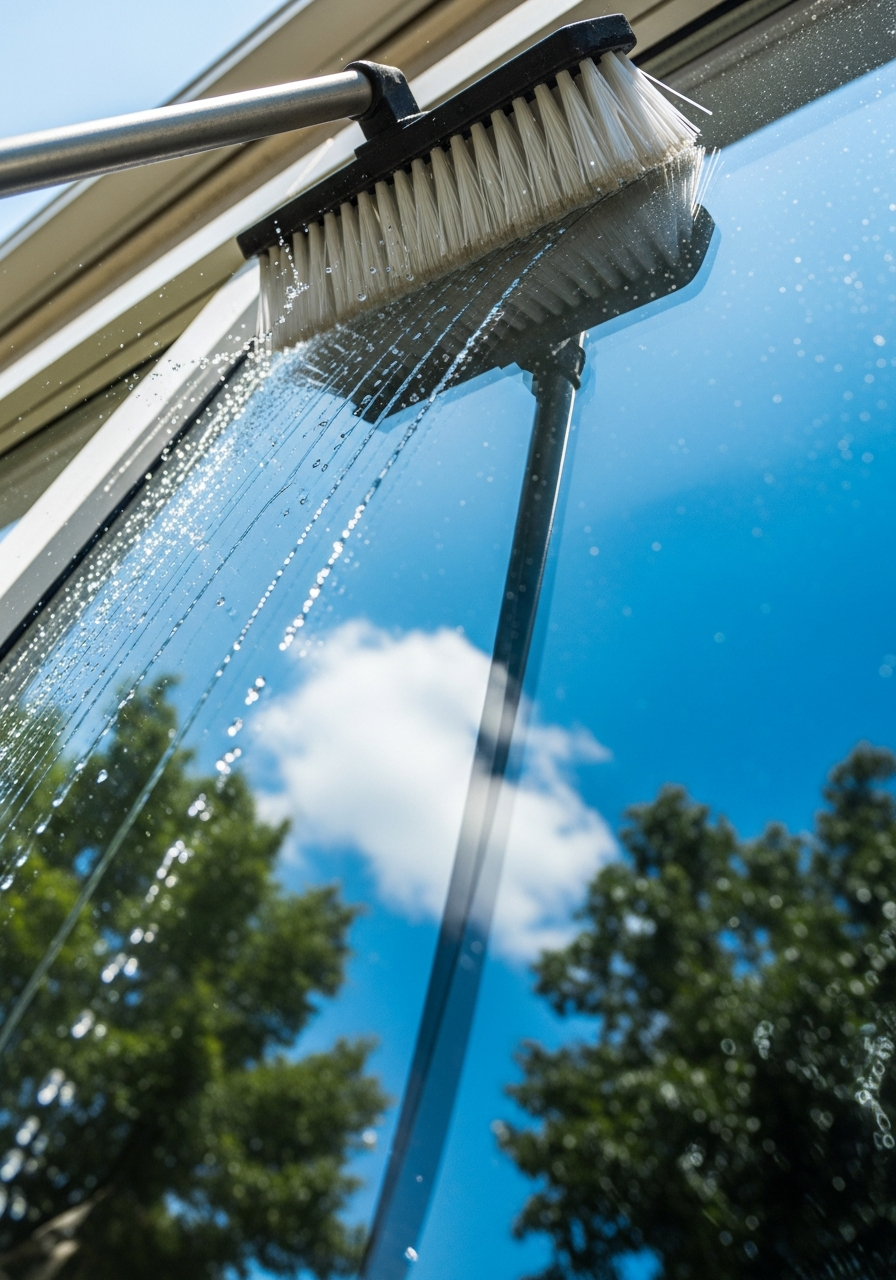 Window cleaning — streak-free result on Triangle area home