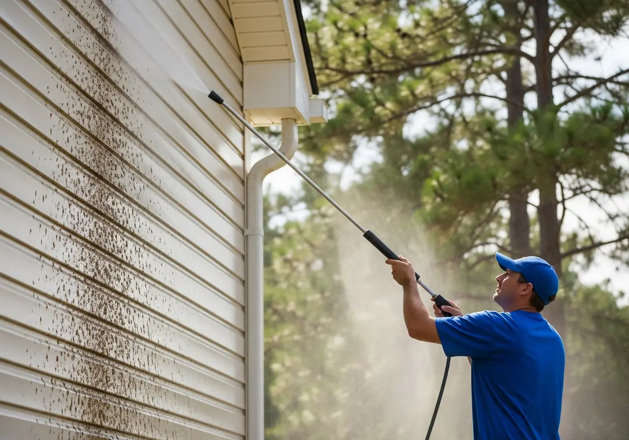 Full exterior cleaning including gutters - Triangle NC
